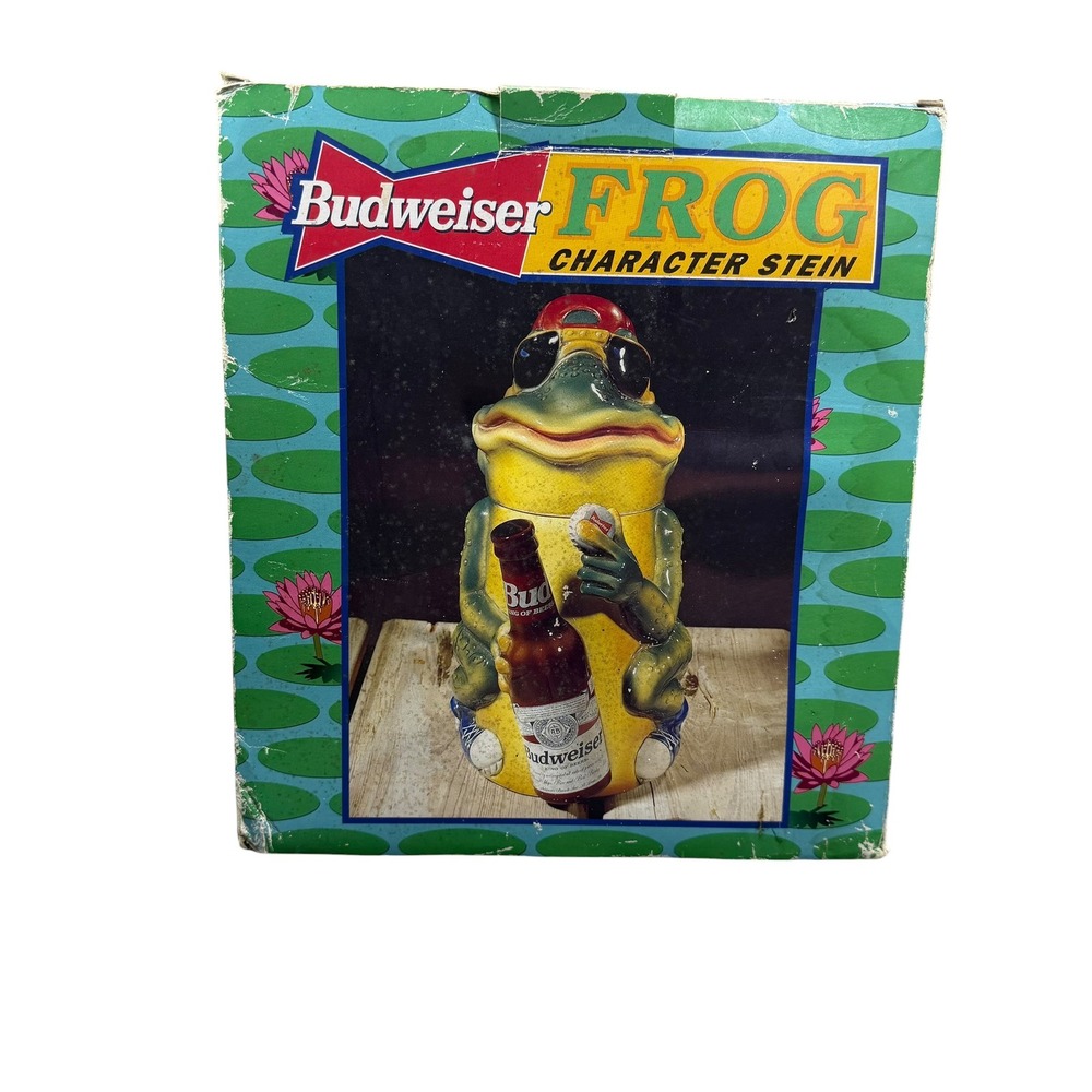 Budweiser Bud Frog Character Stein CS301‎ Limited Edition 1996 with Box and COA - Picture 8 of 15